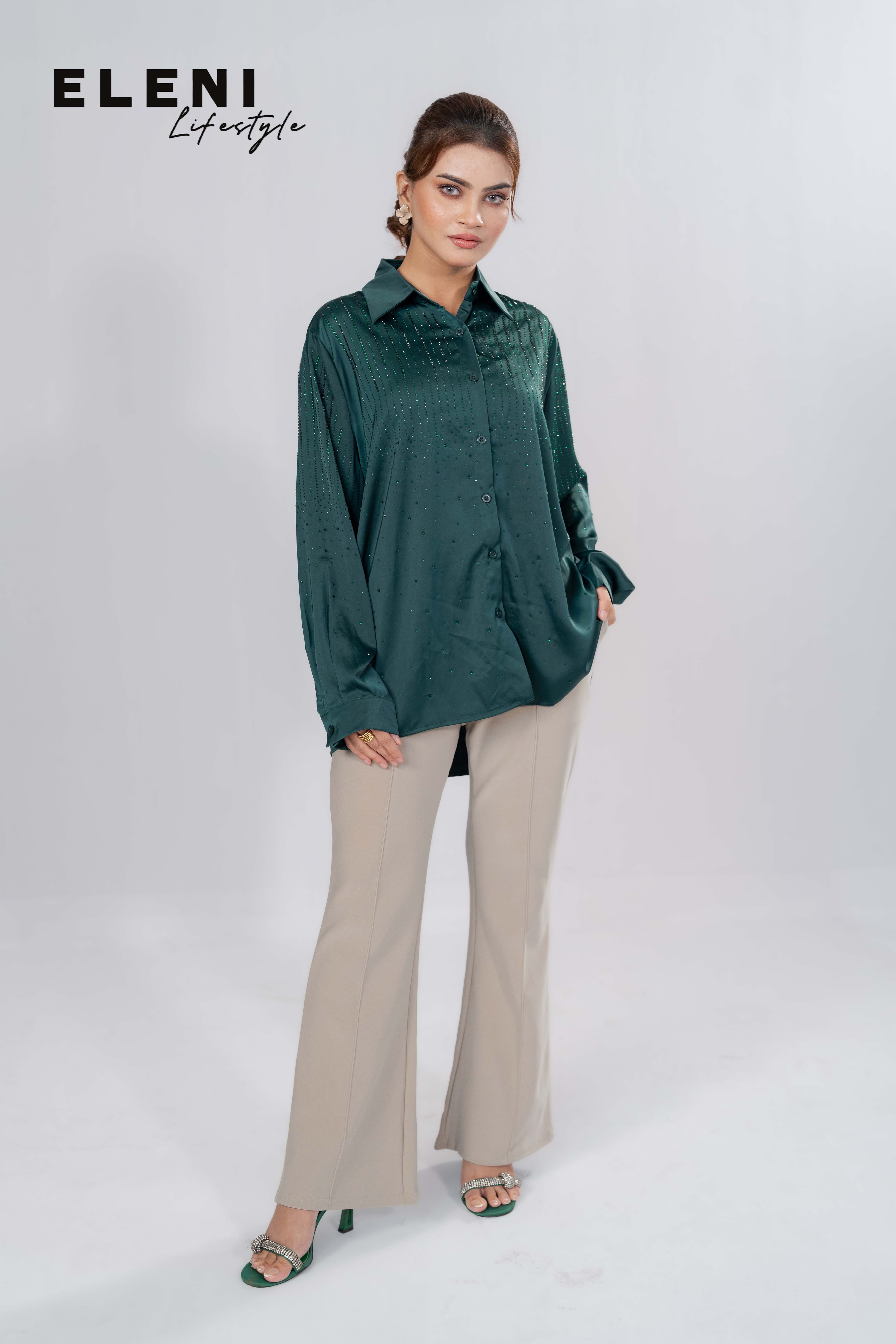 Shimmer Satin Shirt