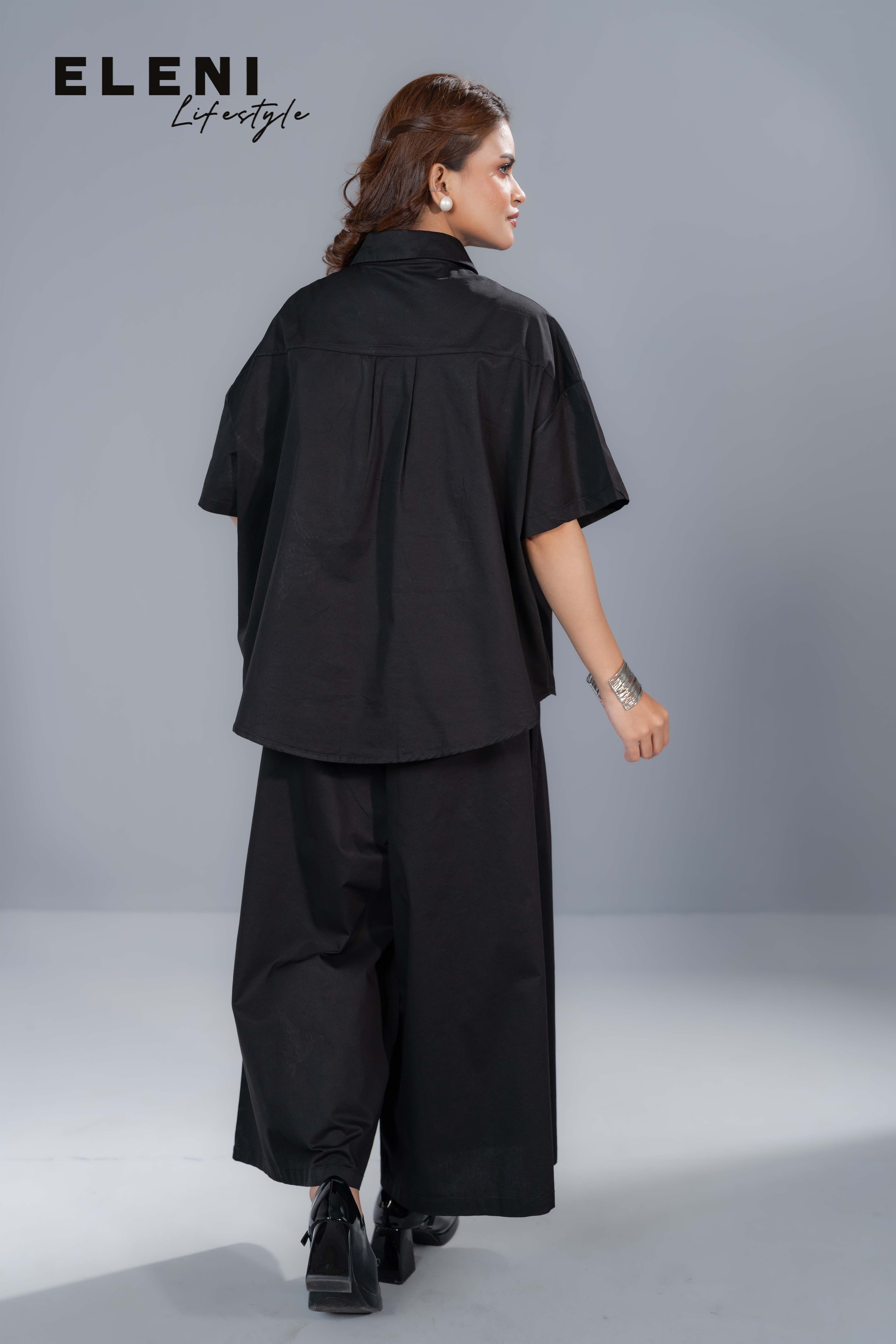 Butterfly Embroidered Relaxed Co-Ord Set