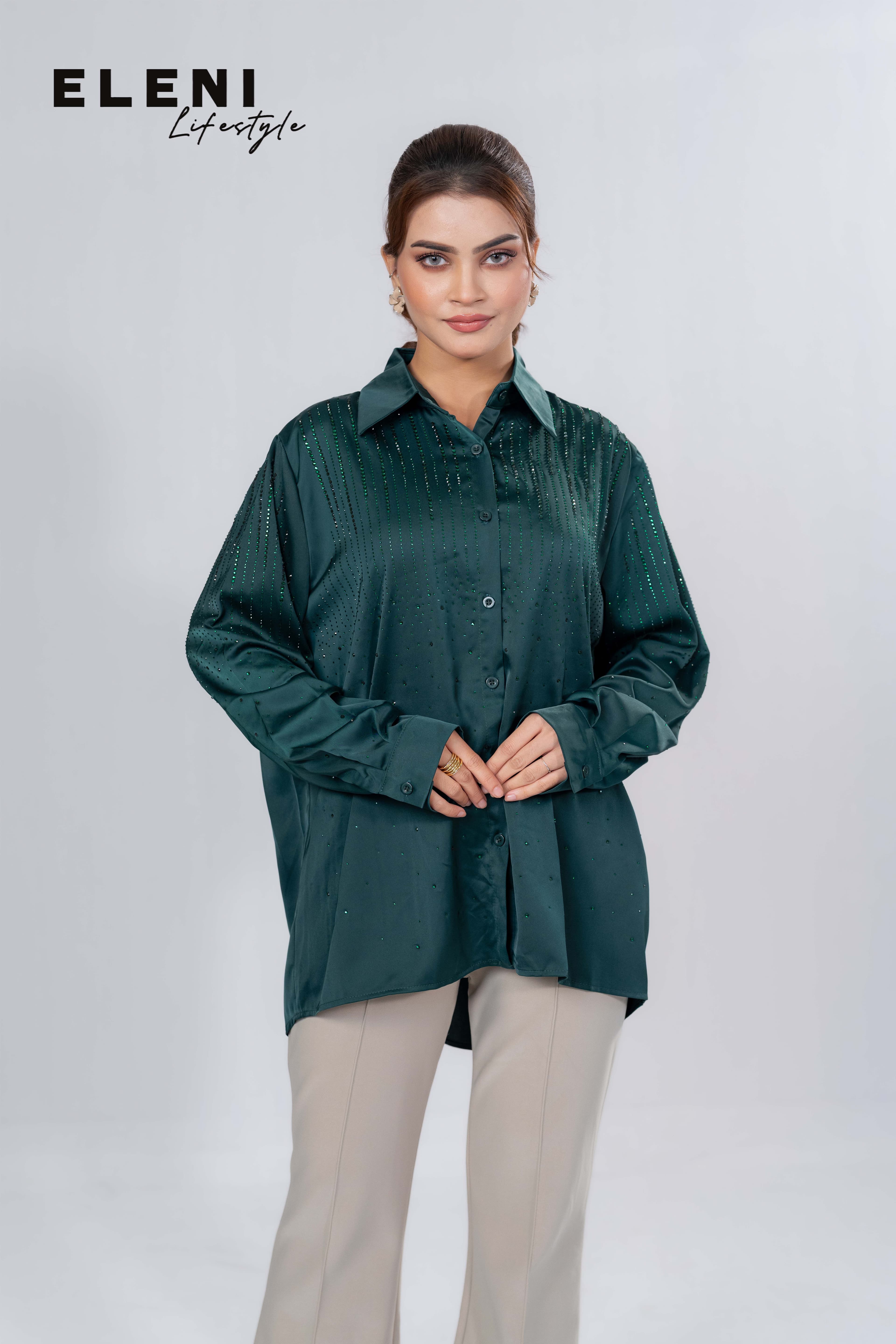 Shimmer Satin Shirt