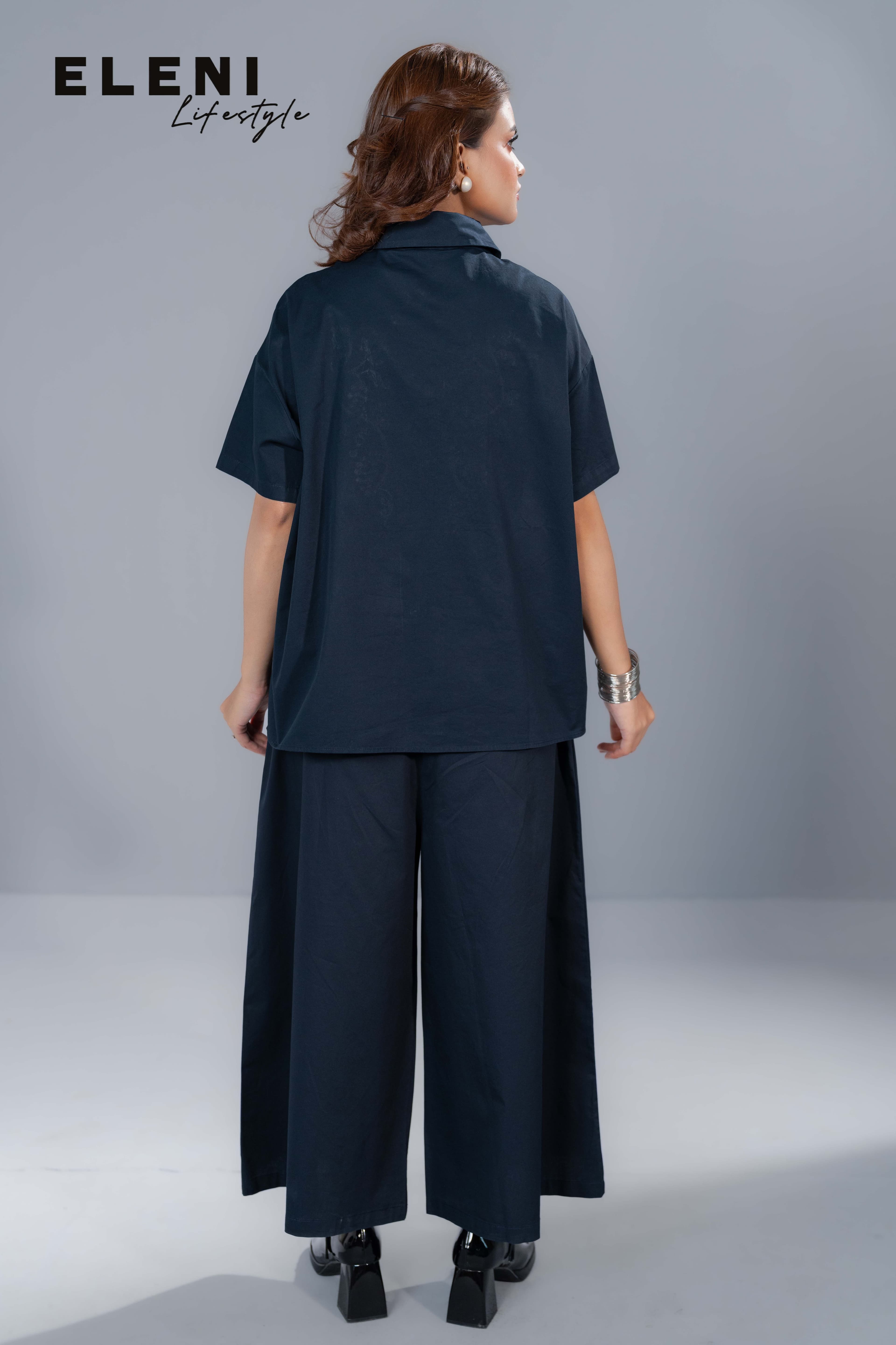 Grape Vine Embroidered Relaxed Co-Ord Sets