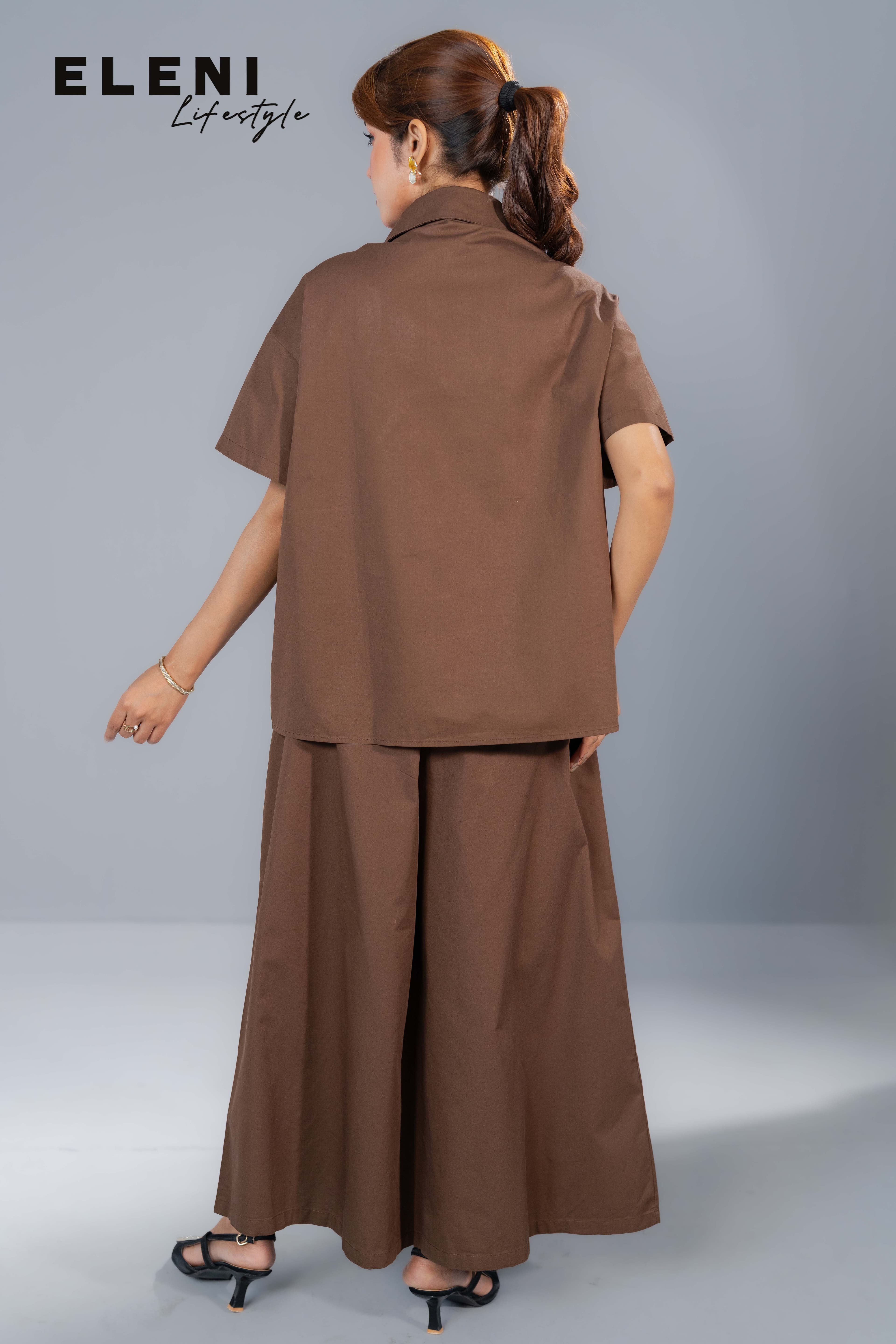 Grape Vine Embroidered Relaxed Co-Ord Sets