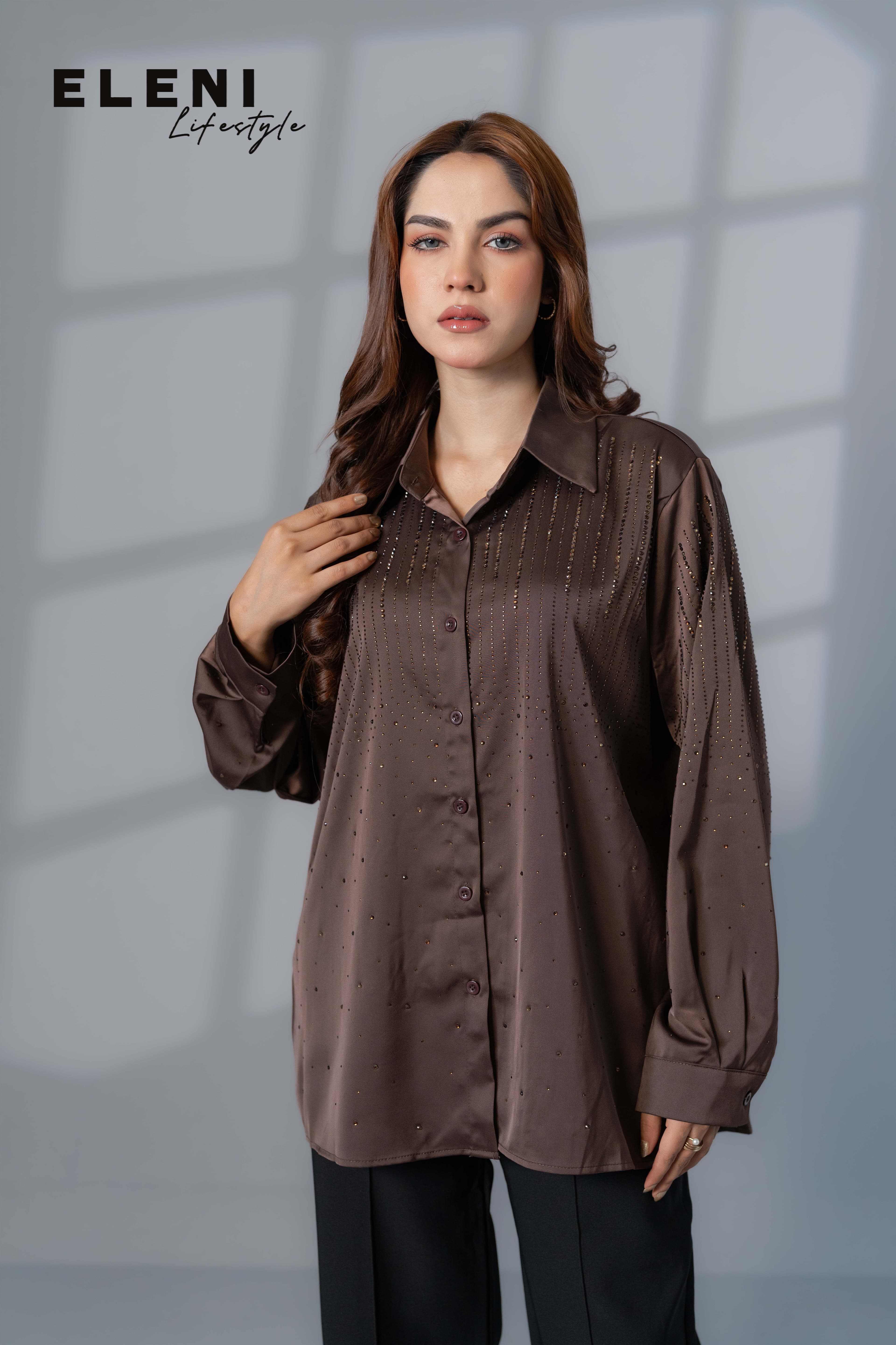 Shimmer Satin Shirt